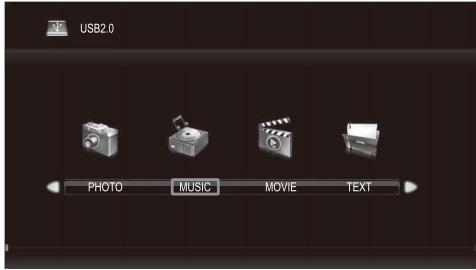 SAMANA SA32001HD - Menu de música - 1