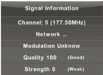 SAMANA SA32001HD - Informations sur le signal - 1