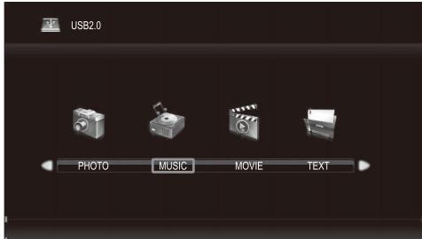 SAMANA SA32001HD - Menu musica - 1