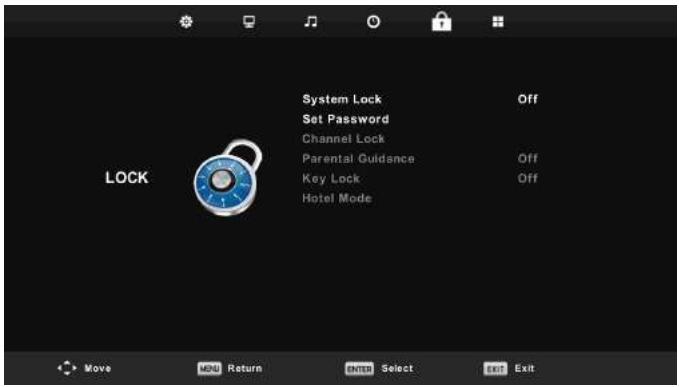 SAMANA SA32001HD - Menu di blocco - 1