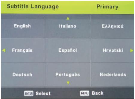 SAMANA SA32001HD - Subtitle Language - 1