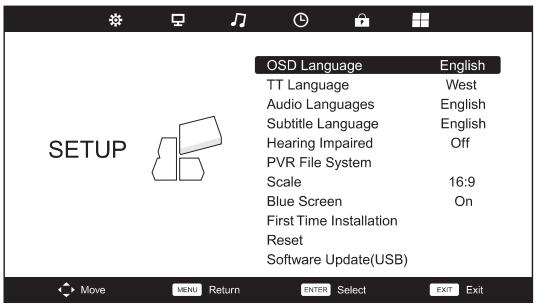 POLAROID TVLED39HD - Menu CONFIGURATION - 1
