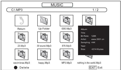 POLAROID TVLED39HD - MUSIQUE - 1