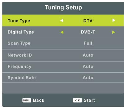 RADIOLA RAD-LD55100K UHD - Tuning Setup - 2
