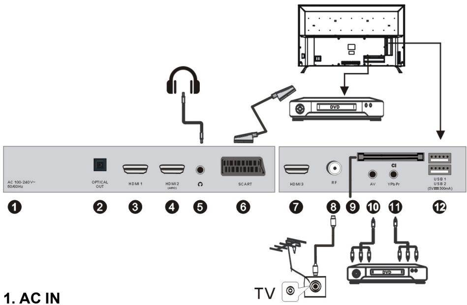 RADIOLA RAD-LD55100K UHD - Connecting Cables - 1