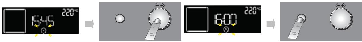 WHIRLPOOL AKZ 513 IX - REGLAGE DE L'HEURE DE FIN DE CUISSON/DEPART DIFFERE - 1