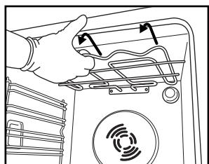WHIRLPOOL AKZ 513 IX - DEPLACEMENT DE LA RESISTANCE CHAUFFANTE SUPERIEURE (UNIQUEMENT SUR CERTAINS MODELES) - 2
