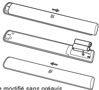TCL 55EP640 - Installation des piles - 1