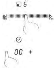 CANDY CIS 633 MCTT - Impostazione del timer per spegnere una zona di cottura - 1