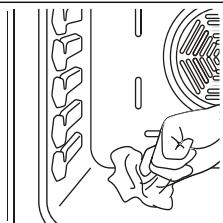 DAEWOO KBE-U6RC - Cleaning the Inside of the Oven - 1