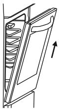 DAEWOO KBE-U6RC - Removal of the Oven Door - 3