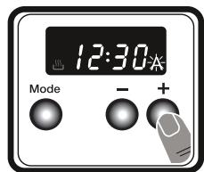 WALTHAM PYR 64 MR - Einstellen der Zeit für halbautomatischen Betrieb (Endzeit) - 2