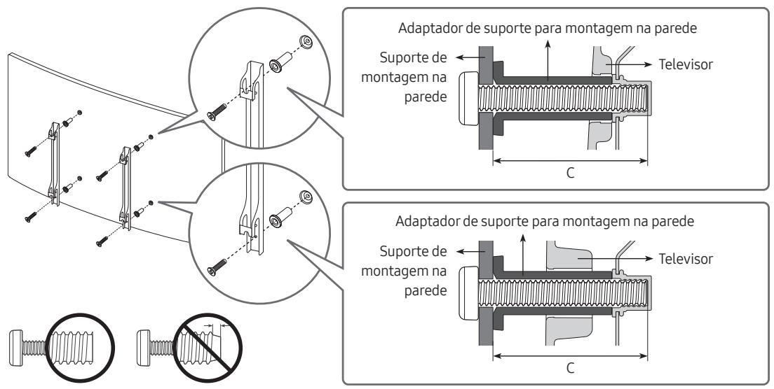 SAMSUNG 65RU7305 - Montagem do televator numa parede - 2