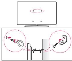 LG 65UM7000PLA - Fixation du téléviseur au mur - 1