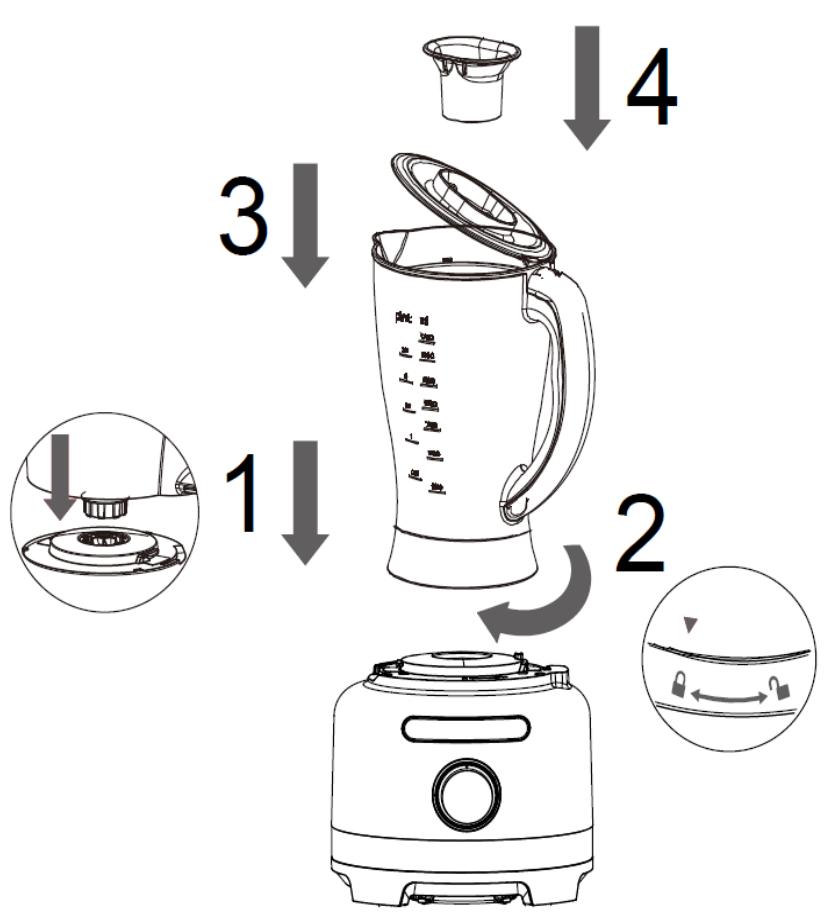 TELEFUNKEN TK361 - Utiliser le bol mixeur - 1