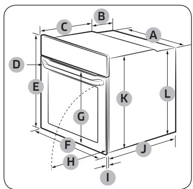 SAMSUNG NV68R3375BS/EF - Einbau in einen Kuchenschrank - 1