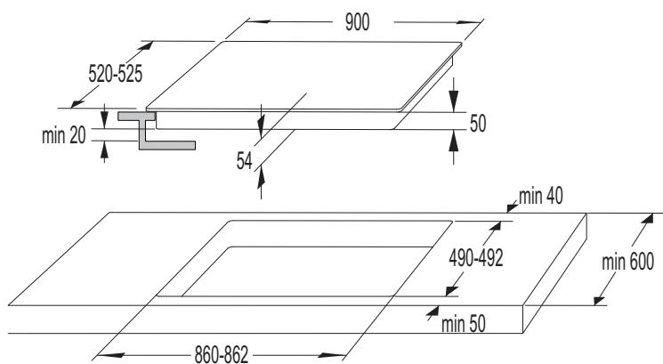 HISENSE I6433C - INSTALLATION DE LA TABLE DE CUISSON - 5