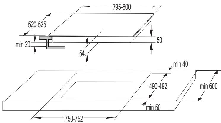 HISENSE I6433C - INSTALLATION DE LA TABLE DE CUISSON - 4