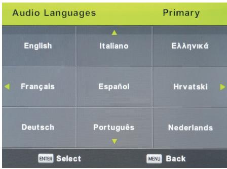 HIGH ONE HI3209HD-MM - Idiomas de audio - 1