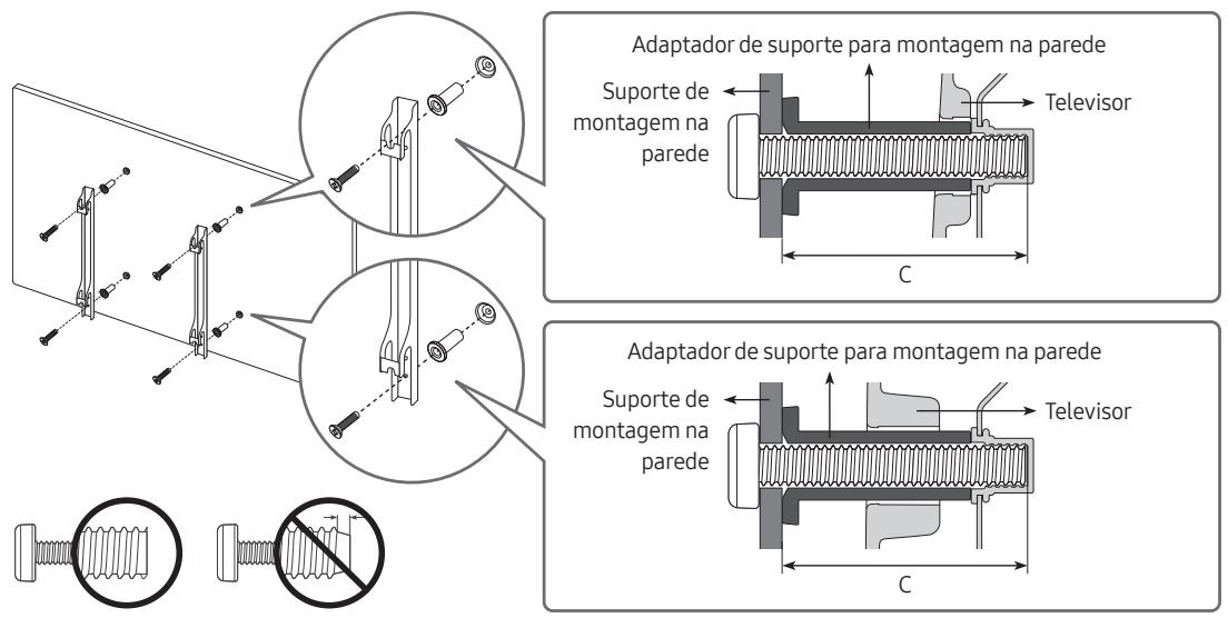 SAMSUNG 70RU7025 - Montagem do televator numa parede - 2