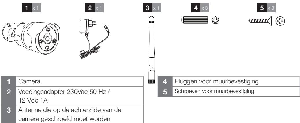 AVIDSEN CAMERA SÉCURITÉ EXTÉRIEURE FIXE - - INHOUD VAN DE KIT - 1