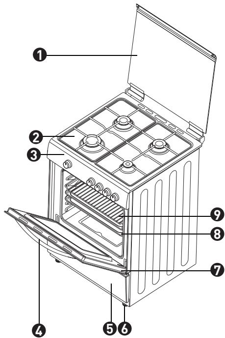 VALBERG GC 60 4CC S701T - Descripción del electrodomístico - 1