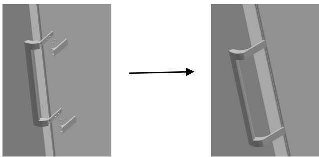 VALBERG UF NF 380 A++ S750C - Inversion de la porte - 14