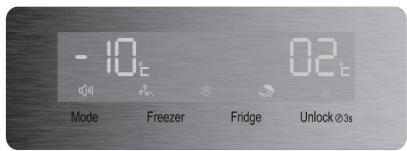 VALBERG SBS 562 A+ WD DX180C - Commandes d'affichage - 1