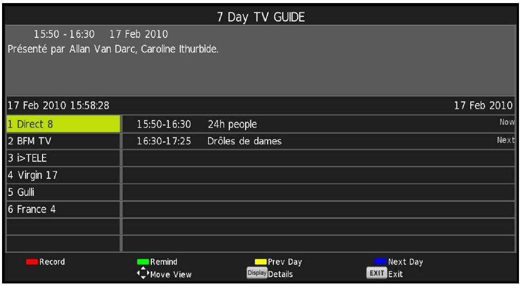 POLAROID TVLED654KP - TV GUIDE (FOR DTV MODE ONLY) - 1
