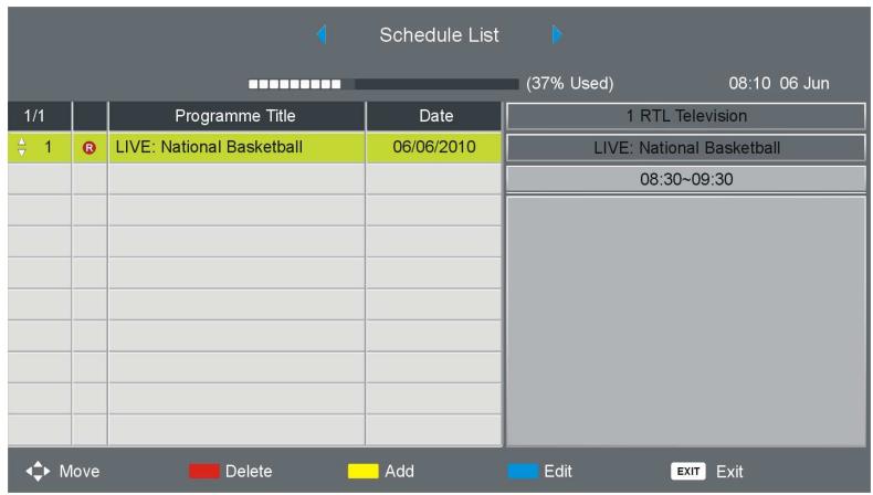 POLAROID TVLED654KP - Schedule List - 1