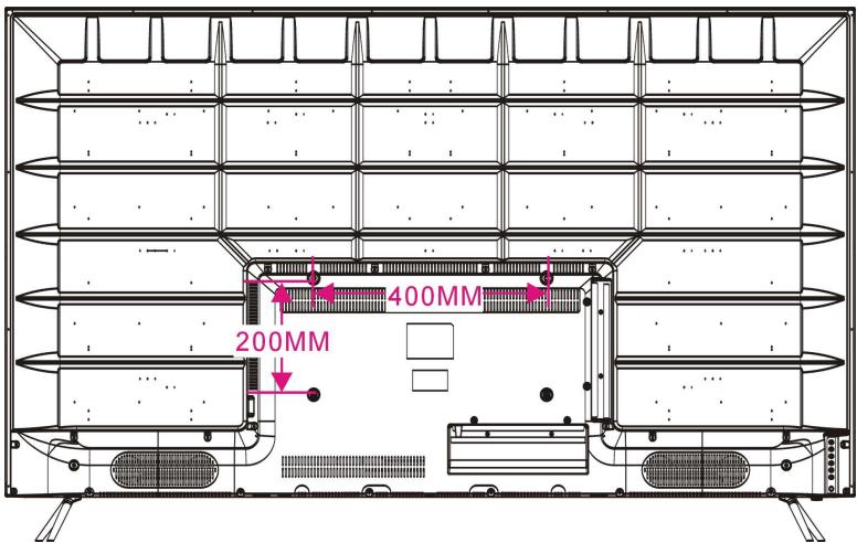 POLAROID TVLED654KP - MONTAJE EN PARED - 1