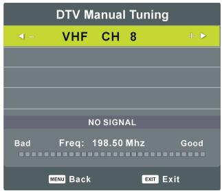 POLAROID TVLED654KP - DTV Manual Tuning - 3