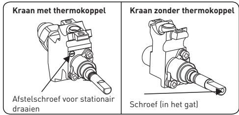VALBERG GC 60 4CC S 701T - Afstellen van de minimumstand van de vlam - 1