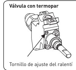 VALBERG GC 60 4CC S 701T - Ajuste de la posicion minima de la llama - 1