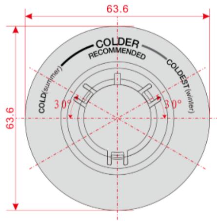 VALBERG 2D NF 420 A+ X742C - Temperatuurregeling - 1