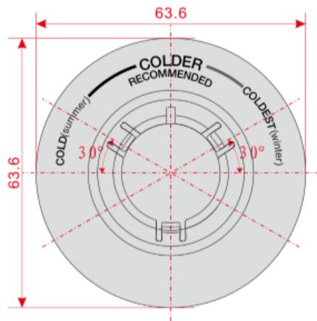 VALBERG 2D NF 420 A+ X742C - Ajuste de temperatura - 1