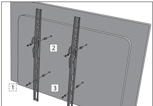 SHARP 55BJ2E - Wall mounting the TV - 1