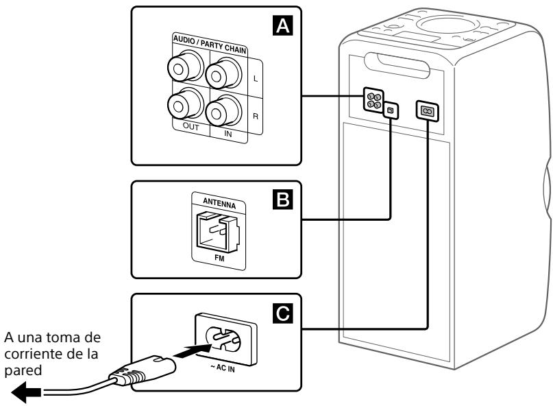 SONY MHC V11 - Conexión del sistema de forma segura - 1