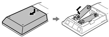 SONY MHC V11 - Inserimento delle batterie - 1