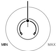 SONY MHC V11 - Drehen Sie MIC LEVEL am Gerät auf MIN, um den Mikrofonpegel zu reduzieren. - 1