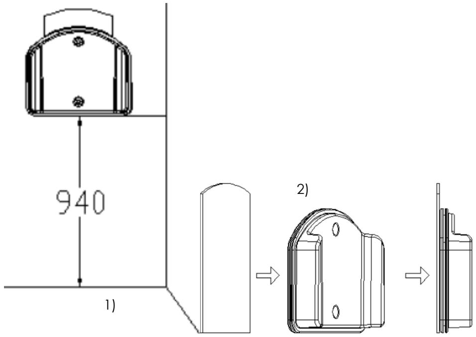 THOMSON THVC93220DBR - Magnetische muurbeugel: het is nicht nodig om de beugel aan de muur vast te schroeven! - 1