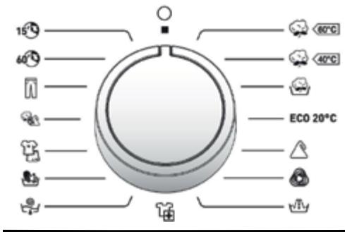BELLAVITA WF 612 D S701T - Selector de programa - 1