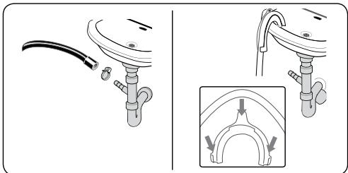 WALTHAM LLF1269ITJ - 3.5.Raccordement du tuyau de vidange - 1
