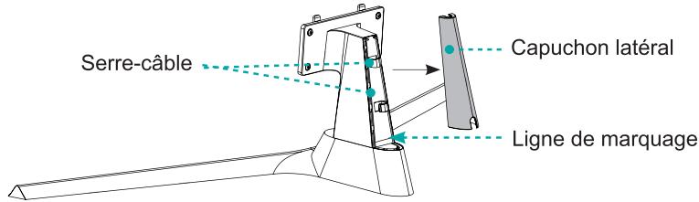 HISENSE 55U7B - Installation du serre-cable - 1