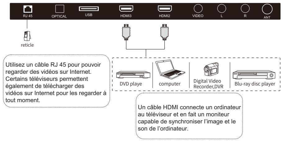 POLAROID TVSAND32HD - RJ 45 et HDMI - 1