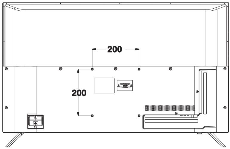 POLAROID TVSAND434K - WALL MOUNTING - 1