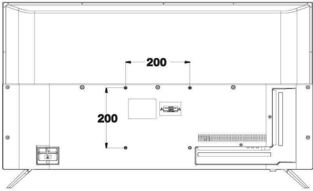 POLAROID TVSAND434K - MONTAGGIO A PARETE - 1