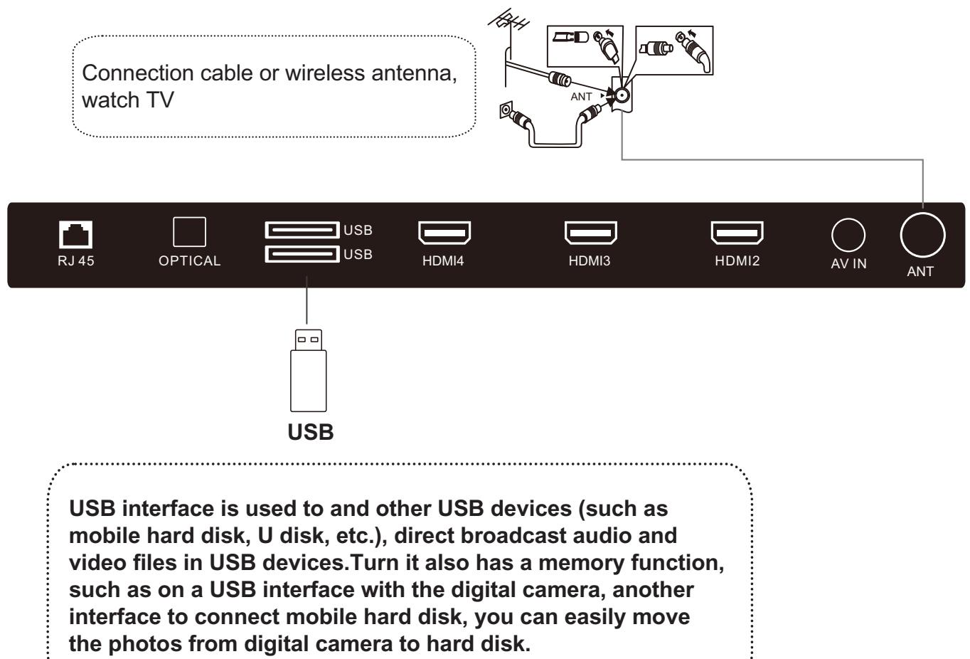 POLAROID TVSAND554K - USB and ANT - 1