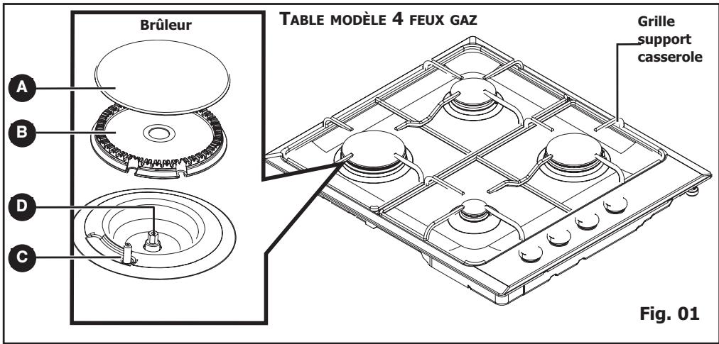 BRANDT BPE 6410 F - DESCRIPTION DE VOTRE TABLE - 1