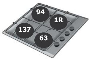 BRANDT BPE 6410 F - Modèle 4 feuux gaz* - 1